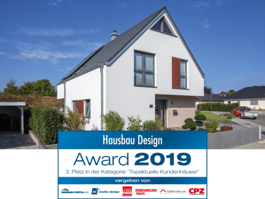 3. Platz für Haus Otten beim Hausbau Design Award 2019